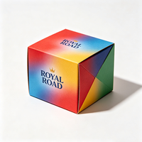 Boîte en papier personnalisée ROYAL ROAD pour emballage cadeau cosmétique avec gaufrage et pelliculage mat – Dossiers de luxe modernes