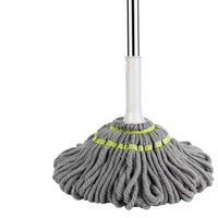 Outil de nettoyage domestique Twist Spin Floor Mop Rotatif Microfibre Mop Long Handle Auto-torsion Water Mop