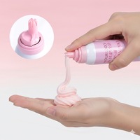 Mousse nettoyante pour extensions de cils vegan en gros, 100 ml, sans larmes, shampoing pour cils, mousse à la fraise personnalisée, crème fouettée, outil de beauté