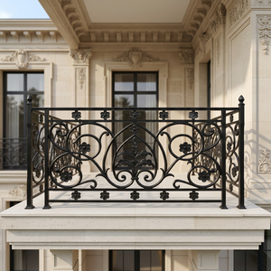 Barandillas Clásicas de Hierro Fundido para Balcón, Estilo Europeo, Resistentes al Óxido, para Uso en Exteriores - Product Image 1