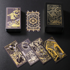 Colección 2026 de Cartas del <span class=keywords><strong>Tarot</strong></span> con Lámina Dorada, Personalizadas, Originales, Juego Completo de 78 Piezas, Caja de Regalo, Recomendadas para Principiantes - Product Image 3