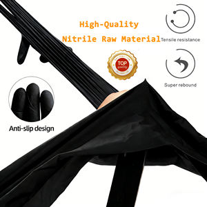 Super Maxcare Puder freies medizinisches Paar Dental Einweg maschinen Coloured Evolve Nitril Sterile Polyethylen Latex Handschuhe Schwarz - Product Image 4