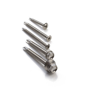 Thép carbon không gỉ SS 304 316 410 tùy chỉnh lợp M2 M4 tự khoan giàn <span class=keywords><strong>Hex</strong></span> lục giác chìm đầu vít tự khoan - Product Image 4