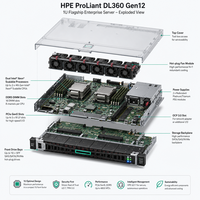 Serveur d'entreprise ProLiant DL360 Gen12 1U, double processeur Xeon Scalable, mémoire DDR5, serveur GPU, calcul en nuage IA, vente en gros en stock