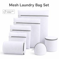 Bon marché et durable fermeture éclair maille sac à linge soutien-gorge sac à linge garde les vêtements en forme dans la machine à laver