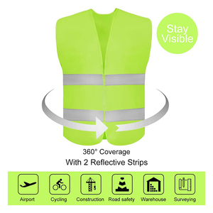 CITICITY เสื้อกั๊กสะท้อนแสงสีเหลืองโพลีเอสเตอร์ ANSI คลาส 2 EN ISO 20471 คลาส 2 พร้อมแถบสะท้อนแสง - Product Image 5