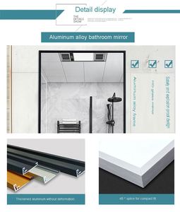 2025 Trending Factory Direct decorativo pared marco completo piso espejo Conjunto personalizado sala de estar muebles decorativos belleza 4U - Product Image 4