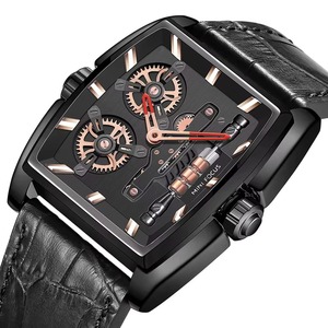 Drioshipping Mens Watches Top Brand Luxury Quartz Wristwatches Leather Strap 30m Waterproof Business Watch - Product Image 3