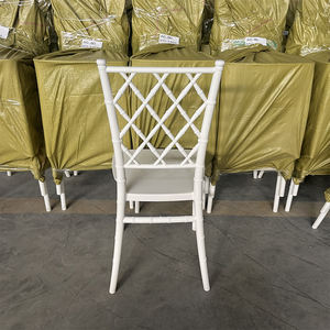 Fabrication chinoise, vente en <span class=keywords><strong>gros</strong></span>, chaises de restaurant en PP blanches bon marché pour lui et elle, chaises en plastique Chavari pour événements - Product Image 5