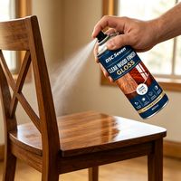Peinture laquée transparente pour bois - Finition brillante pour revêtement liquide pour la protection du bois intérieur/extérieur