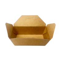 Boîte d'emballage ouverte imprimée sur mesure adaptée aux boîtes à emporter pour collations et aux matériaux de qualité alimentaire Boîte alimentaire