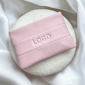 Borsa per il Trucco in Neoprene Personalizzata con Logo 2026, Pochette Imbottita con Cerniera, Contenitore per Cosmetici e Prodotti Skincare, Borsa Imbottita in Cotone - Product Image 3