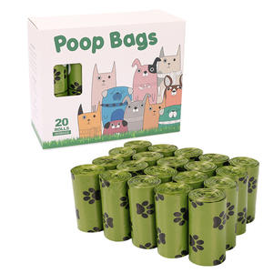 Bolsas desechables sin núcleo para excrementos de perro para exteriores con diseño de hueso impreso para limpieza de excrementos de gato en stock - Product Image 2