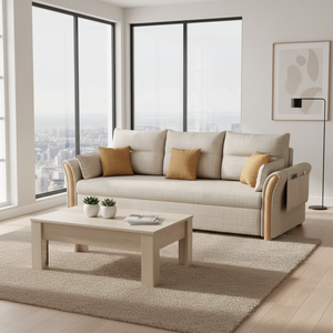 Sofá Cama Reclinable <span class=keywords><strong>de</strong></span> Lujo con Espacio <span class=keywords><strong>de</strong></span> Almacenamiento, Tela Elástica <span class=keywords><strong>de</strong></span> Alta Calidad, Ideal para Apartamentos Pequeños, Mueble para el Hogar - Product Image 4