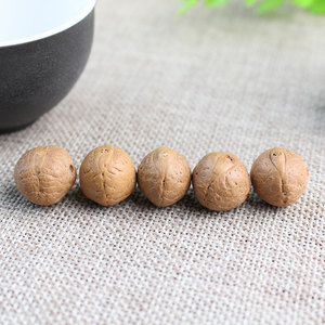 Perles de graines de Bodhi en vrac, graines brutes naturelles rondes déjà percées pour la fabrication de bijoux DIY, 108 pièces - Product Image 5