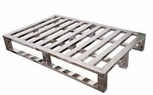 Metal <b>Pallet</b> SS 1000kg Capacity Powder Coated & Water Ripple Surface - Product Image 3