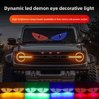 Bestseller transfrontalier : Feux décoratifs LED dynamiques pour automobile, type « Devil Eye » et « Emoji », série E, 12V, ajustement standard