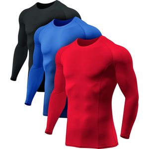 Vente en gros de maillots de compression à manches longues personnalisés, sublimation, vêtements de sport de performance, livraison directe d'usine - Product Image 1