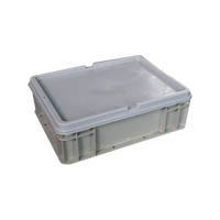 Récipient à plateau multi-usages Euro logistics 600x400mm Boîte de chiffre d'affaires en plastique utilisée dans les caisses en plastique des usines de volaille et de viande