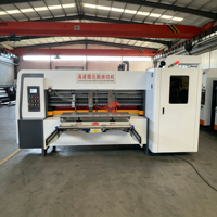 Machine automatique de découpe et de rainurage de boîtes en carton ondulé Oray 7500KW, capacité de 160 pièces/min, construction métallique pour l'emballage