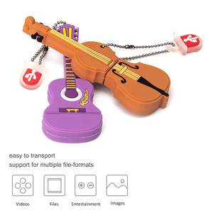 Unidad <span class=keywords><strong>Flash</strong></span> USB con Forma de Guitarra de Alto Rendimiento, Almacenamiento de Datos Portátil Creativo para Regalos y Promociones - Product Image 4