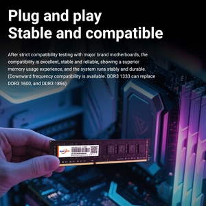 แรม Walram Memoria DDR3 1600Mhz แรม <span class=keywords><strong>DDR4</strong></span> 2666Mhz 16GB 8GB 4GB DIMM หน่วยความจำภายในคอมพิวเตอร์เดสก์ท็อป DDR 3 DDR 4 3200Mhz สำหรับพีซี - Product Image 3