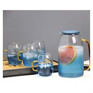 Venta al <span class=keywords><strong>por</strong></span> <span class=keywords><strong>mayor</strong></span> <span class=keywords><strong>de</strong></span> vidrio <span class=keywords><strong>de</strong></span> borosilicato resistente al calor jarra <span class=keywords><strong>de</strong></span> agua <span class=keywords><strong>de</strong></span> vidrio con tapa <span class=keywords><strong>de</strong></span> plástico - Product Image 5