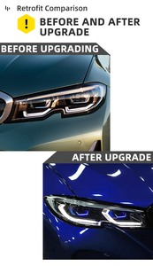 Ricambio <span class=keywords><strong>Auto</strong></span> MJ per BMW Serie 3 G20 G28, Faro Anteriore 2020-2022, Aggiornamento Luce Frontale LED, Fari LED G20 - Product Image 4