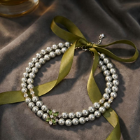 Nouveaux cadeaux pour chiots, collier de mariage fantaisie pour chat, collier de luxe en perles et cristaux, parfait pour les séances photo, les mariages, les anniversaires