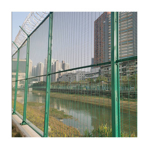 Chống trượt mạ kẽm hàng rào đường sắt PVC tráng xem chống leo lên hàng rào giá <span class=keywords><strong>358</strong></span> Bảng điều chỉnh hàng rào - Product Image 5