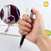 Bolígrafo Eléctrico de Truco de Magia Práctico, Juguete Divertido con Efecto de Descarga Sorprendente, Clásico, Duradero, de Plástico, con Batería Integrada JY, 15cm
