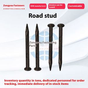 मोटी स्टील रोड की स्टड स्पीड कूबड़ और डामर रोड नाखून उत्पाद श्रेणी के लिए ग्राउंड फिक्स्ड स्टड - Product Image 2