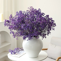 Buket Bunga Gypsophila Putih Kering Alami untuk Dekorasi Rumah, Pernikahan, Wisuda, Tahun Baru, Grosir