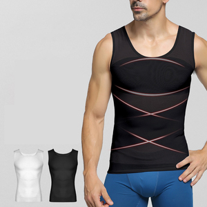 Hot Sale <strong>Men's</strong> Slimming Body Shapewear Corset Fitness Compression Tank Top <strong>Mens</strong> Body Shaper <strong>Vest</strong> - Product Image 1