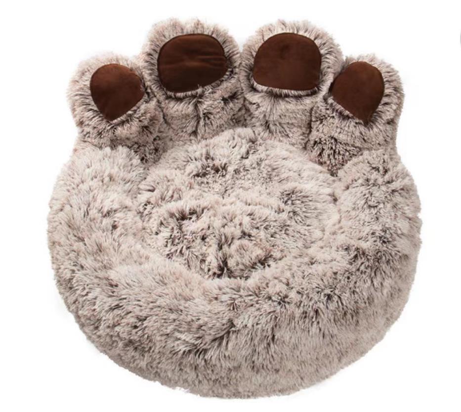 Manufacture Hot Sale Nice Quality Pet Winter Soft Warm Heating Nest Round Donut Pet Bed For Dog Cat