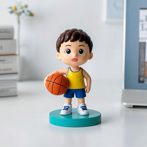 หุ่นพลาสติก PVC แอ็กชันฟิกเกอร์สำหรับเล่นบาสเก็ตบอลรูปปั้น3D สำหรับเล่นบาสเก็ตบอลสั่งทำได้ - Product Image 3
