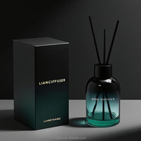 Diffuseur de parfum d'ambiance de haute qualité, aromathérapie, 120 ml, 150 ml, 200 ml, flacon rond avec bouchon en bois, emballage de luxe
