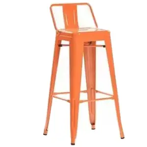 Cheap Retro Metal Cafe High Stool Antique Industrial Loft Chair Restaurant Dining Stool Chair For Club Counter Metal Bar Stool