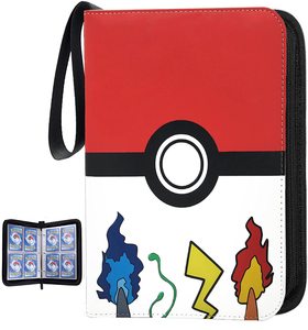Pochette de collection <span class=keywords><strong>Pikachu</strong></span> Toploader 4 à 9 poches pour cartes à collectionner Pokémon, classeur, porte-documents, album - Product Image 1