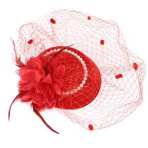 New <strong>Fascinator</strong> for Stewardess Women Tea Party Wool Elegant Church Hats <strong>Small</strong> Party Top Hats Designer Women Hats - Product Image 2