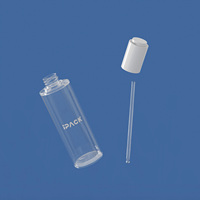 Flacon compte-gouttes en plastique de 120 ml avec bouton-poussoir 20/410