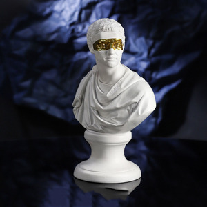 Ornements décoratifs en résine créative <span class=keywords><strong>nordique</strong></span> <span class=keywords><strong>mythologie</strong></span> <span class=keywords><strong>grecque</strong></span> bandeau David Sculpture en plâtre maison galvanoplastie décorative - Product Image 5