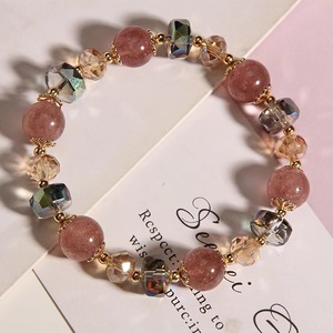 RINHOO Vente en gros Nouveau bracelet coréen tendance mignon en forme de boule colorée en cristal et strass fait main, bijoux unisexes, cadeau - Product Image 2