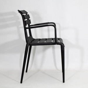 <span class=keywords><strong>Fauteuil</strong></span> d'extérieur moderne en <span class=keywords><strong>plastique</strong></span> pour patio, <span class=keywords><strong>jardin</strong></span>, cour, parc – Chaise de loisirs empilable et élégante pour usage domestique et hôtelier - Product Image 3