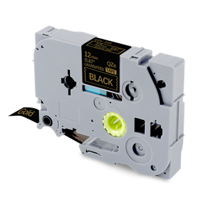 Vente <span class=keywords><strong>en</strong></span> <span class=keywords><strong>gros</strong></span> Ruban d'étiquettes laminé 12mm x 8m compatible pour <span class=keywords><strong>Brother</strong></span> <span class=keywords><strong>P</strong></span>-<span class=keywords><strong>touch</strong></span> TZe-334 TZ-334 TZ334 Or sur cartouche d'étiquettes noire - Product Image 2