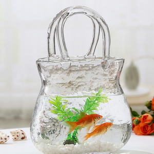 <strong>Glass</strong> <strong>Bag</strong> <strong>Vase</strong> Creative Flower <strong>Glass</strong> <strong>Vase</strong> Fish Culture New Design Home Office Kitchen Decoration <strong>Bag</strong> Shape <strong>Glass</strong> Purse <strong>Vase</strong> - Product Image 6