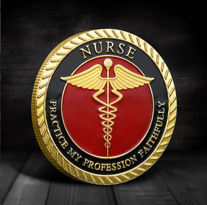 Stock <span class=keywords><strong>de</strong></span> pièces <span class=keywords><strong>de</strong></span> monnaie personnalisé à bas prix Pièce <span class=keywords><strong>de</strong></span> monnaie commémorative en métal pour artisanat Souvenir Profession médicale sur le thème Caducée professionnel - Product Image 5