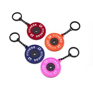 Prêt à expédier : Porte-clés haltères et barres d'haltères miniatures, cadeau pour les passionnés de fitness, porte-clés DIY - Product Image 4