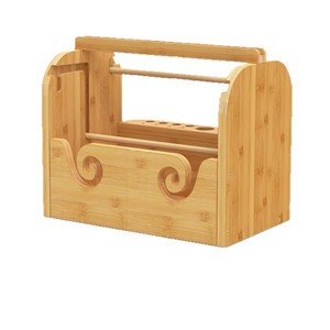 Soporte de madera para hilo, dispensador de hilo, soporte para ovillos de hilo, soporte para hilo de ganchillo, soporte para bobinas de hilo para tejer a mano - Product Image 5