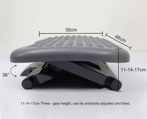 Höhen verstellbarer Büro kunststoff unter dem Schreibtisch bei der Arbeit Fuß stütze - Product Image 5